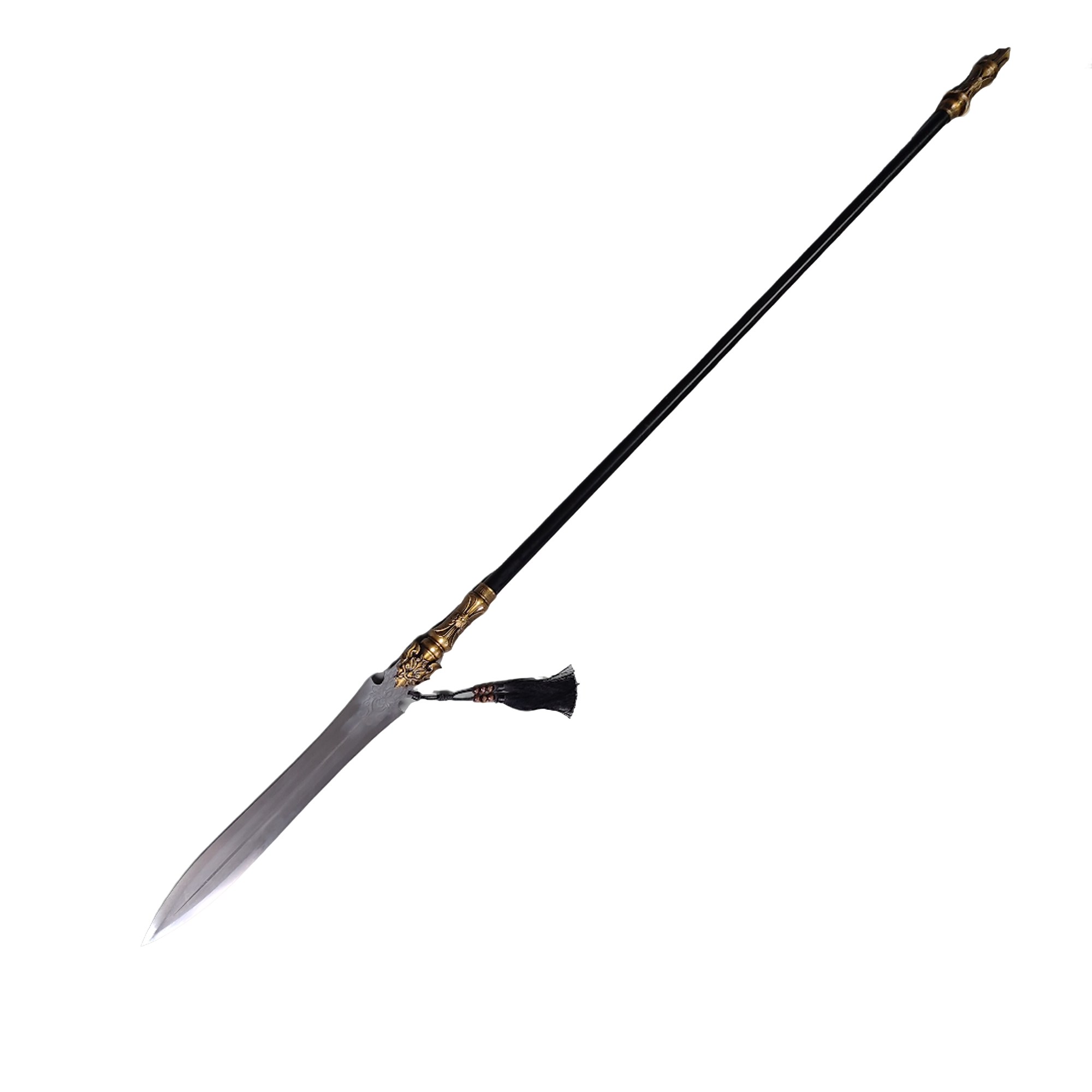 【11】莲花枪金属枪杆合金装饰高碳钢刃材不开刃工艺品