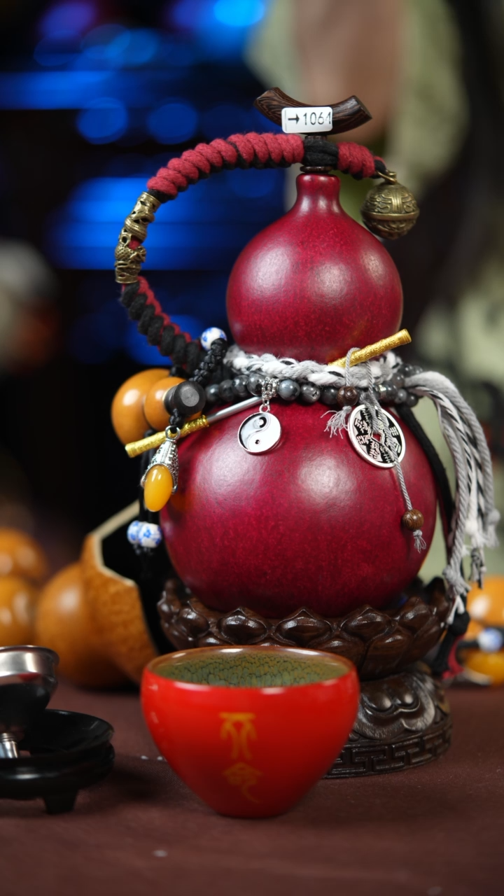 【闪购商品】1604号500ml左右的非遗漆器酒葫芦