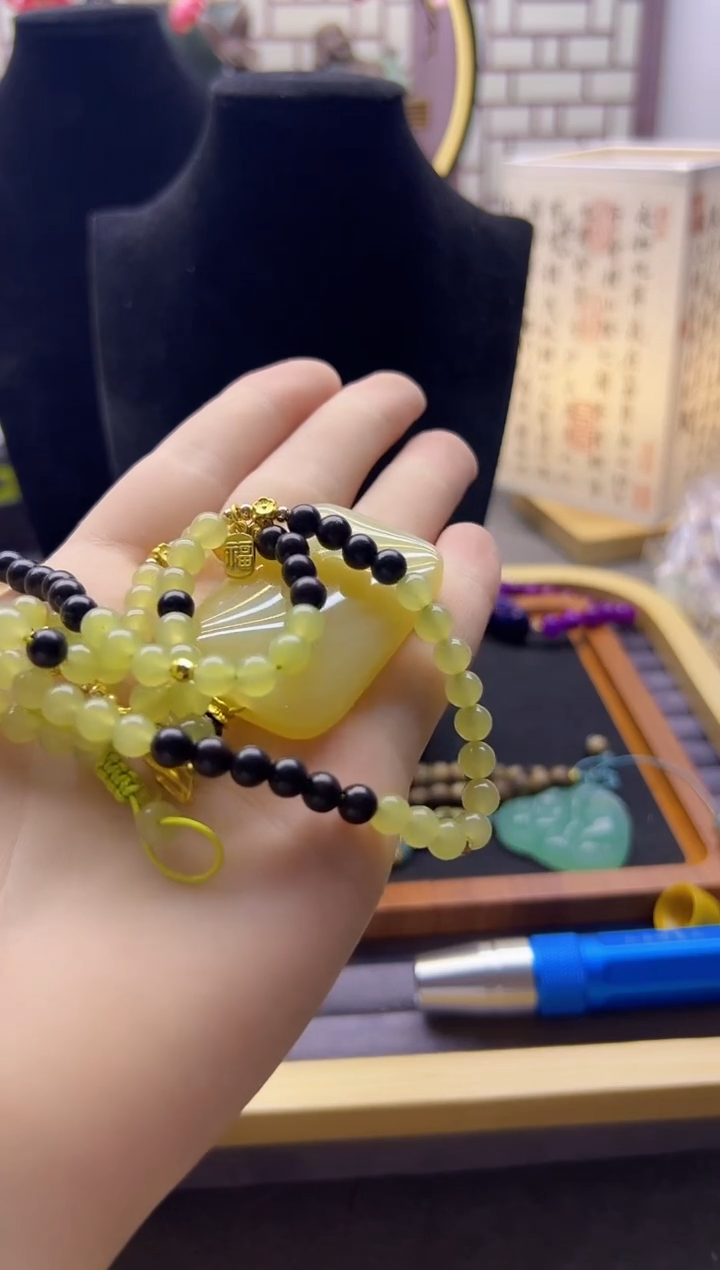 【闪购商品】和田玉颈饰14K金镶嵌X325