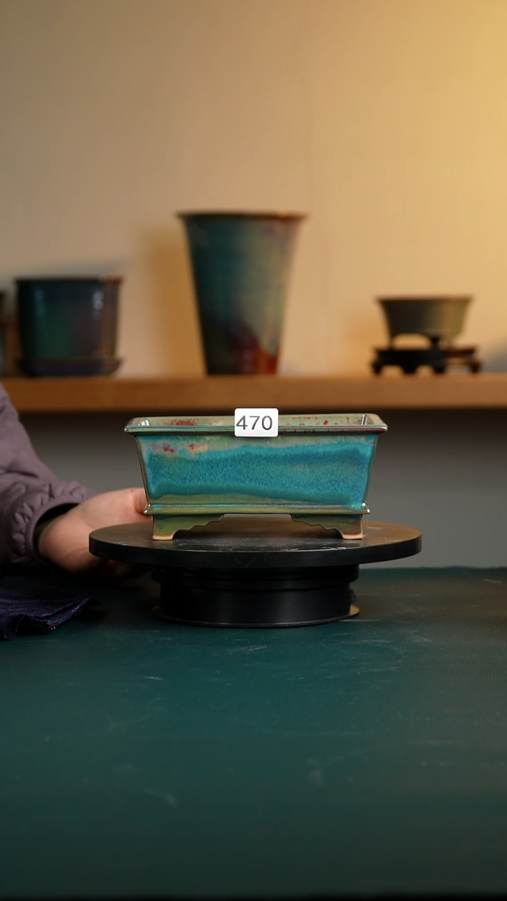 j****y470微瑕福利窑变长方花盆8/6/18.5/16.5/13/11 不退不换 