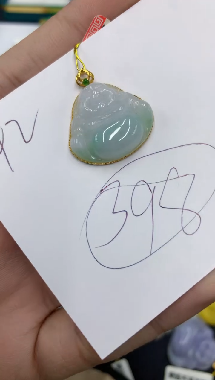 【闪购商品】翡翠颈饰18K金镶嵌号链接111111