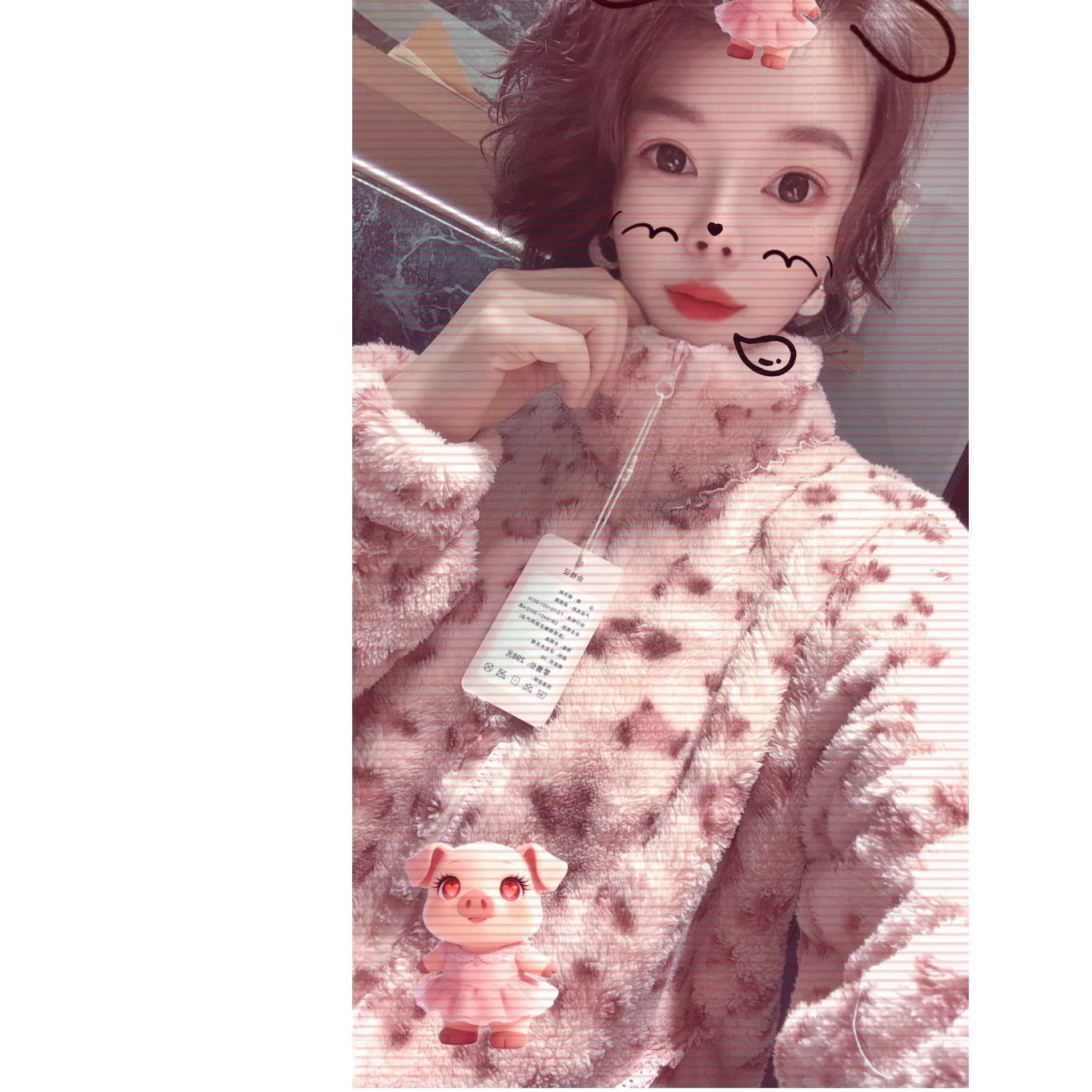【小韩家】欧货2025冬季新韩系豹纹珊瑚绒加绒加厚外穿家居服套装