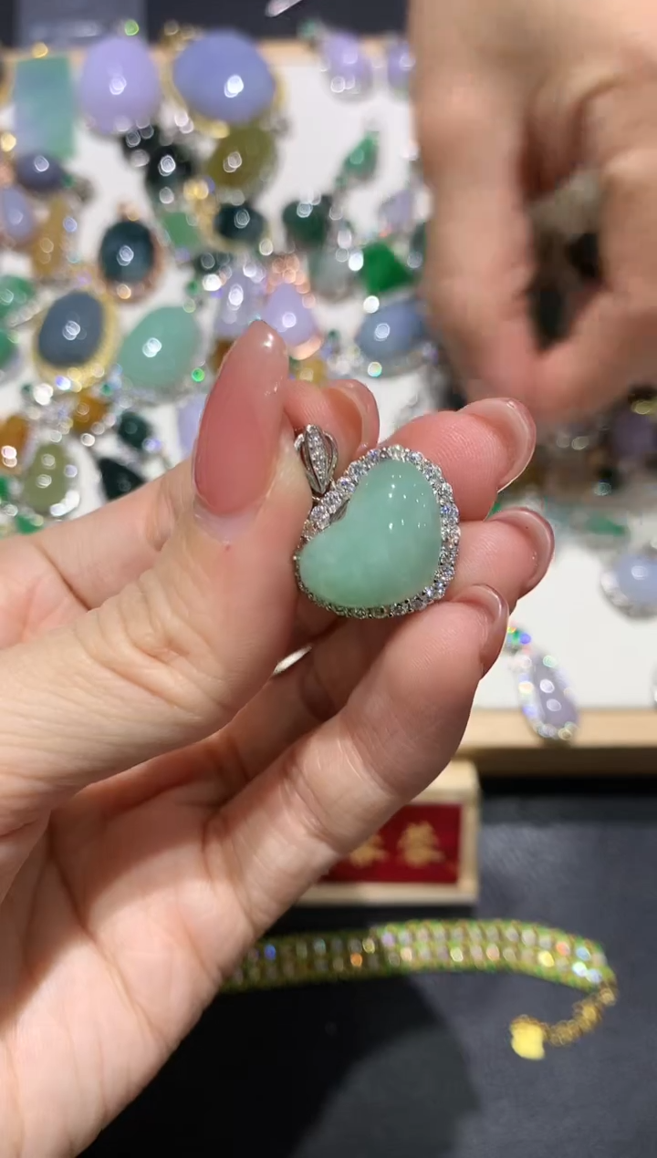 【闪购商品】翡翠吊坠(不含链)银S925镶嵌团购76