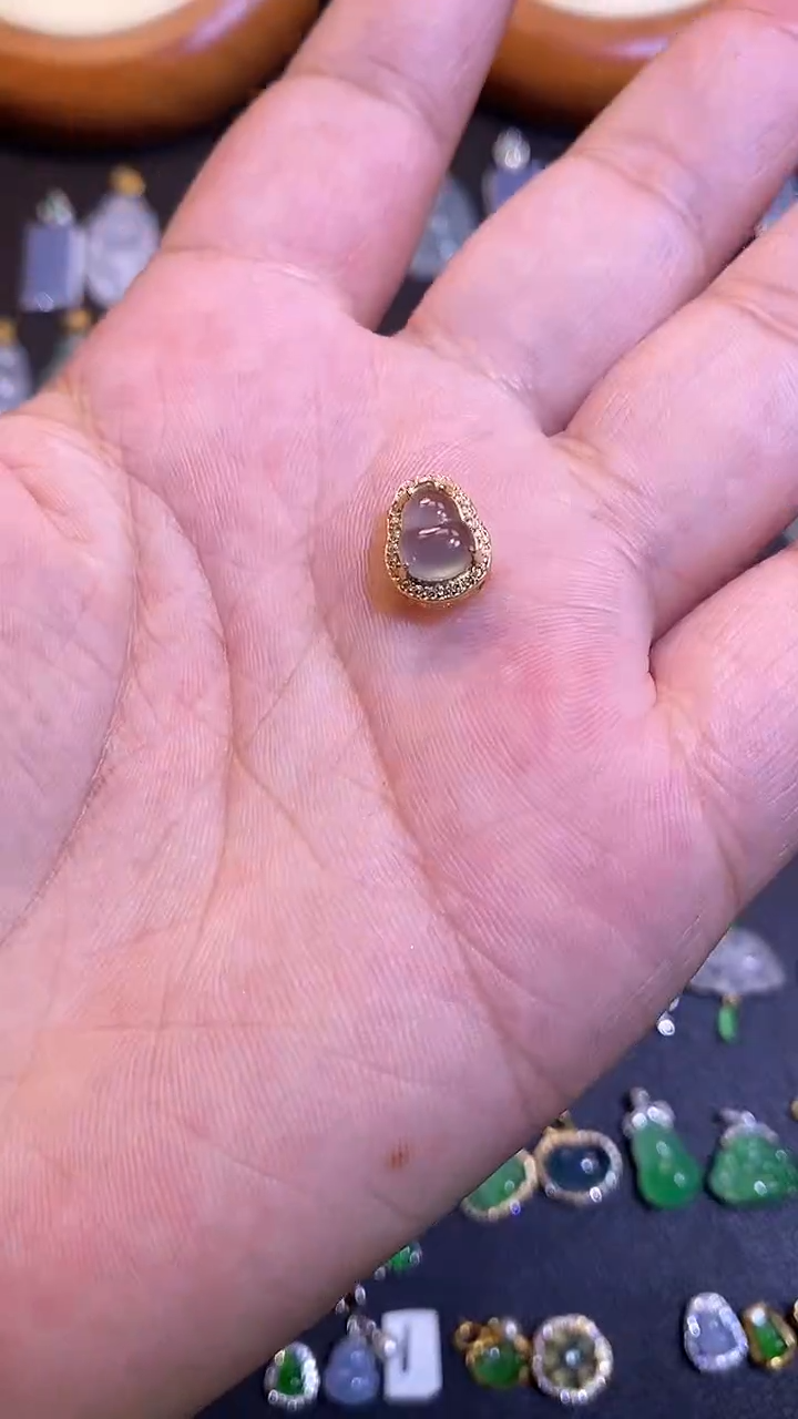 【闪购商品】翡翠吊坠(不含链)银S925镶嵌1