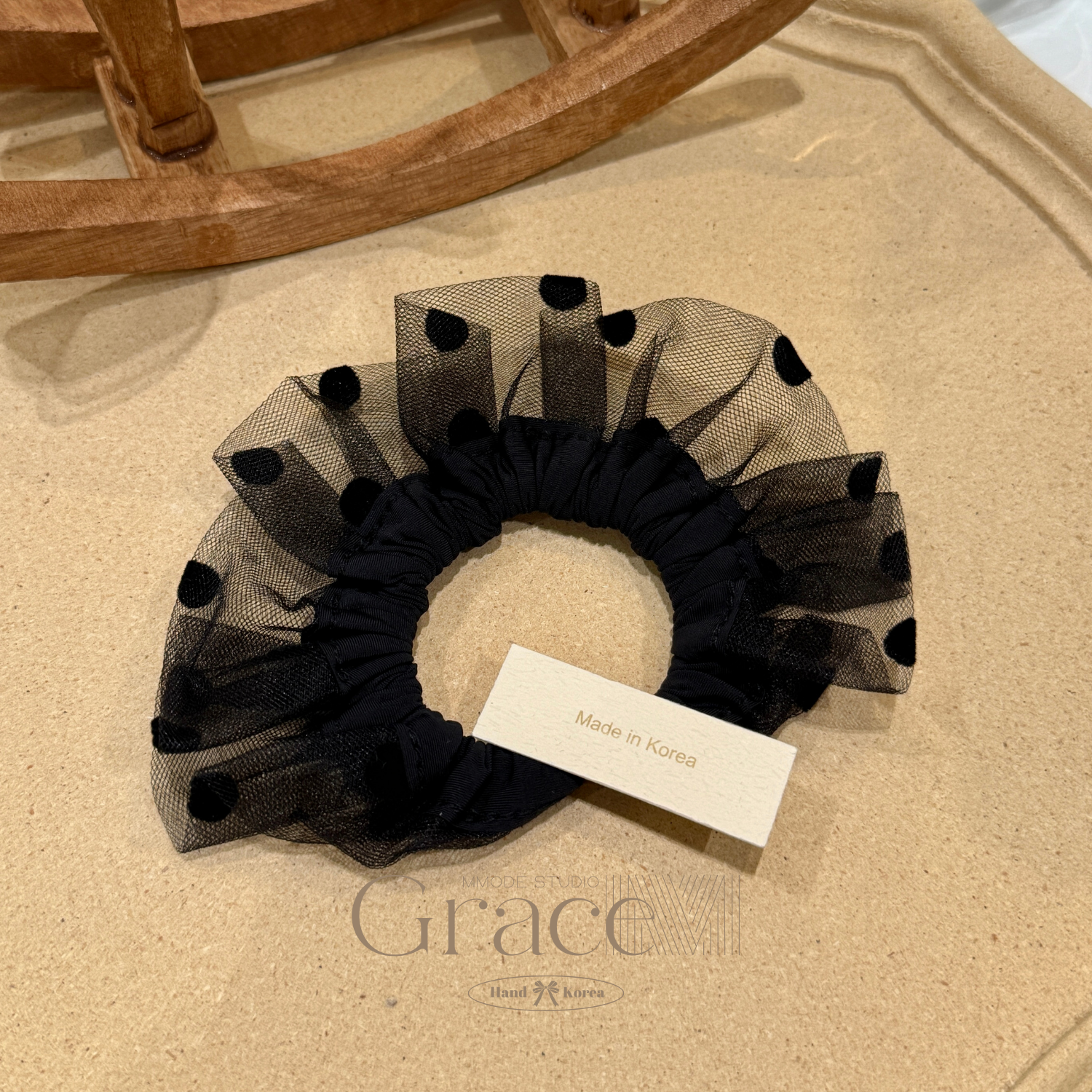 「赫本系列-小裙摆」-赫本韩国25发绳高马尾发圈肠圈