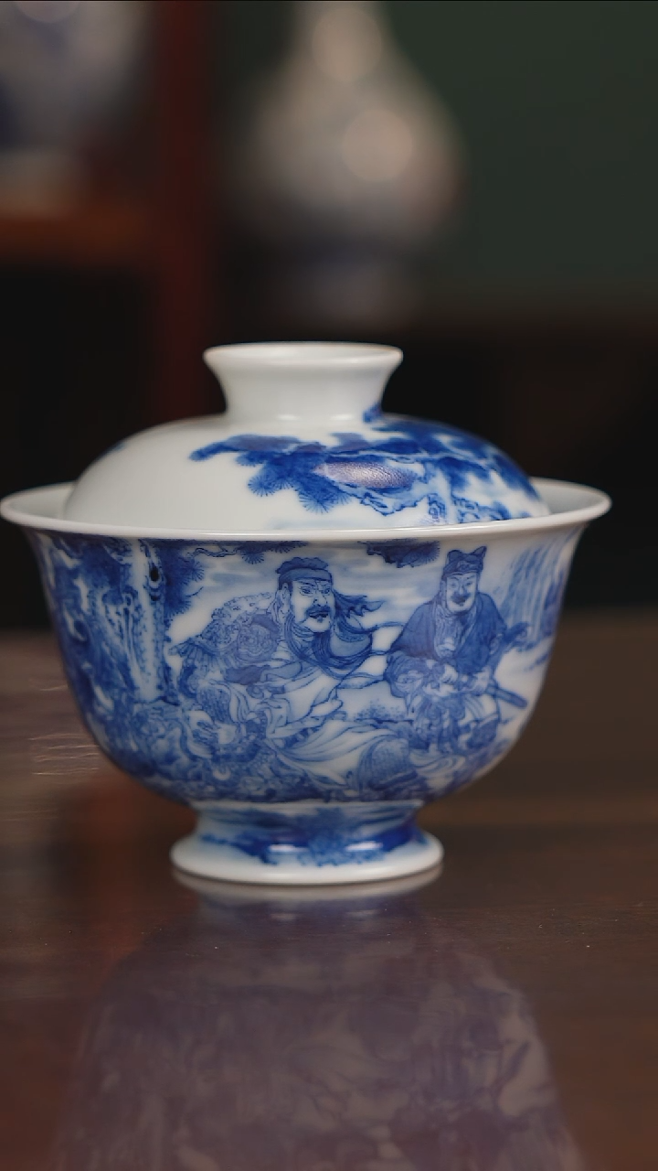 晓竹窑青花高端人物