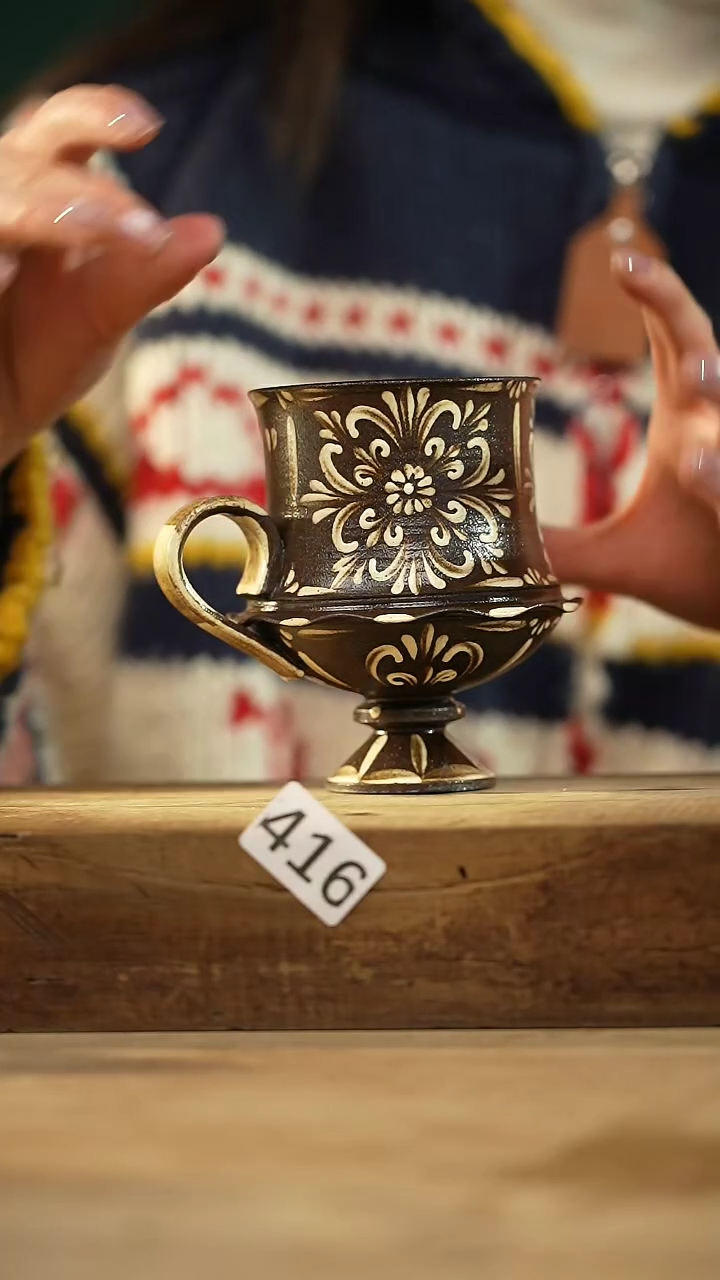 【闪购商品】瓷片新品！设计师款手绘/咖啡杯 听歌