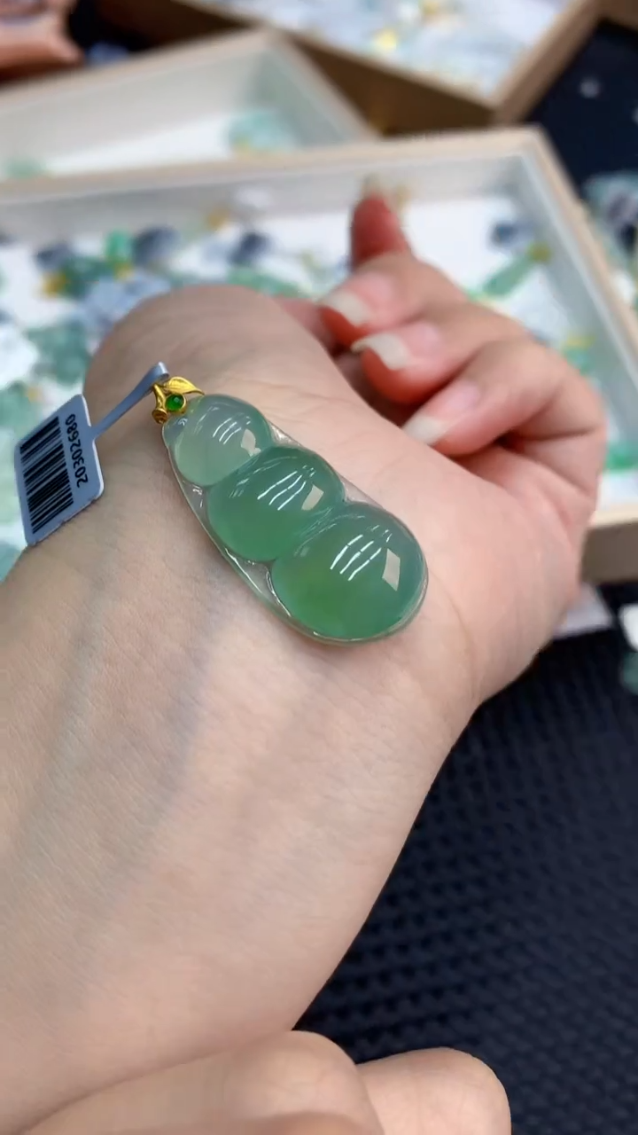 【闪购商品】翡翠颈饰18K金镶嵌           8