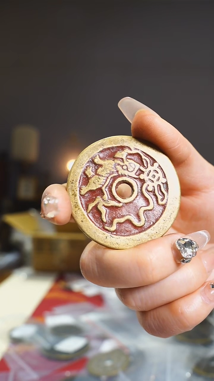 【闪购商品】铜狮子戏绣球4.5cm/492