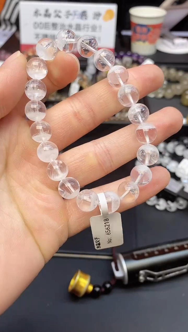 【闪购商品】水晶手链未镶嵌94 白幽灵10mm