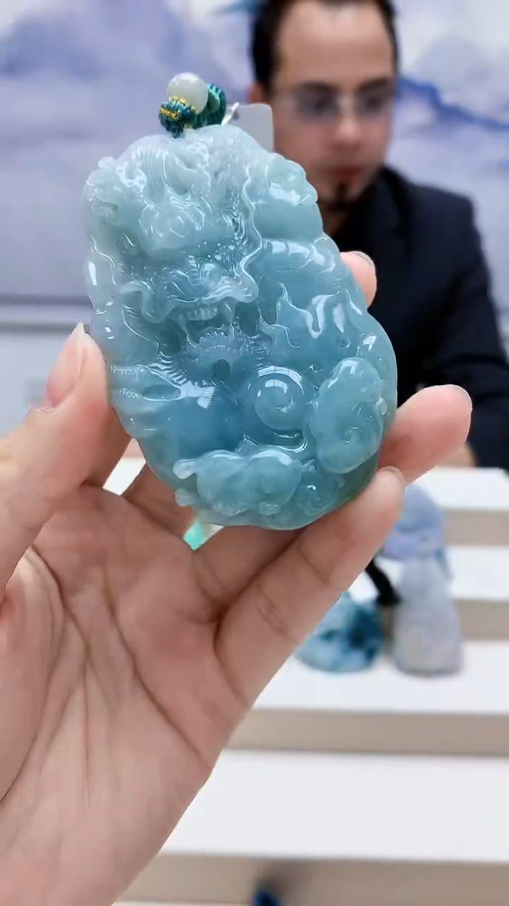 未镶嵌定制翡翠4957lr-毛货挂件9