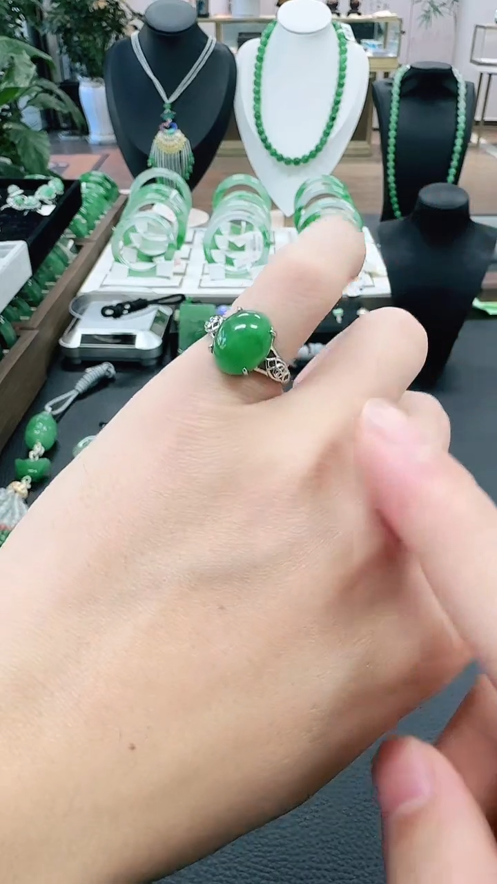 未镶嵌1石英质玉（非洲翠）/6605