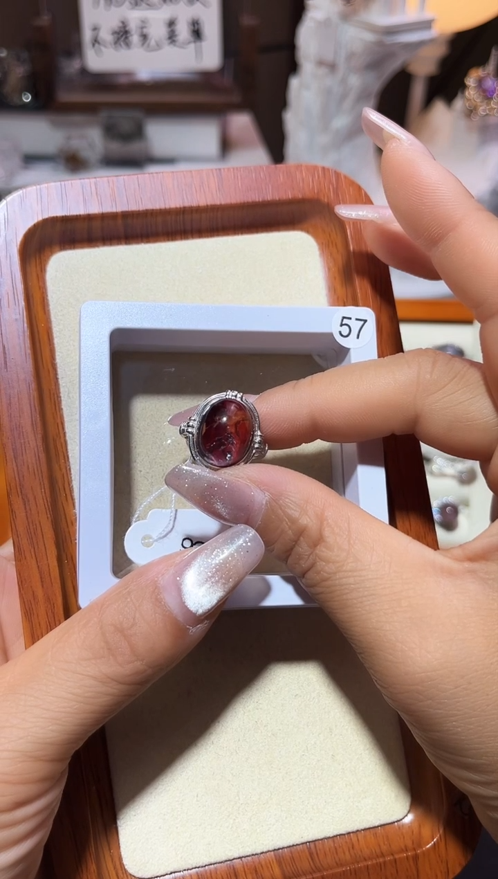 【闪购商品】水晶戒指银S925镶嵌定制