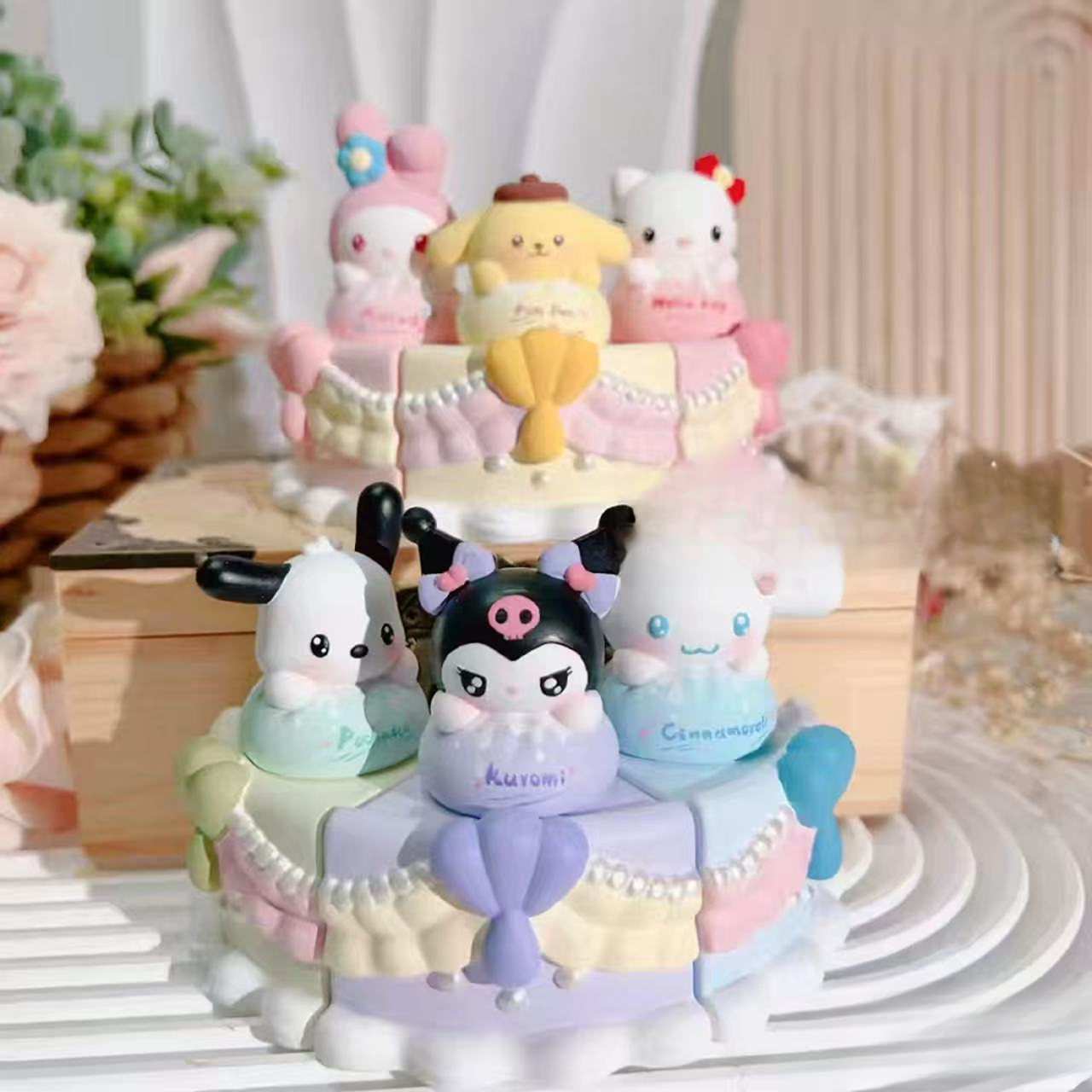 爆款卡通蛋糕12件套香薰石膏娃娃绘画涂鸦玩具儿童情侣家庭摆件