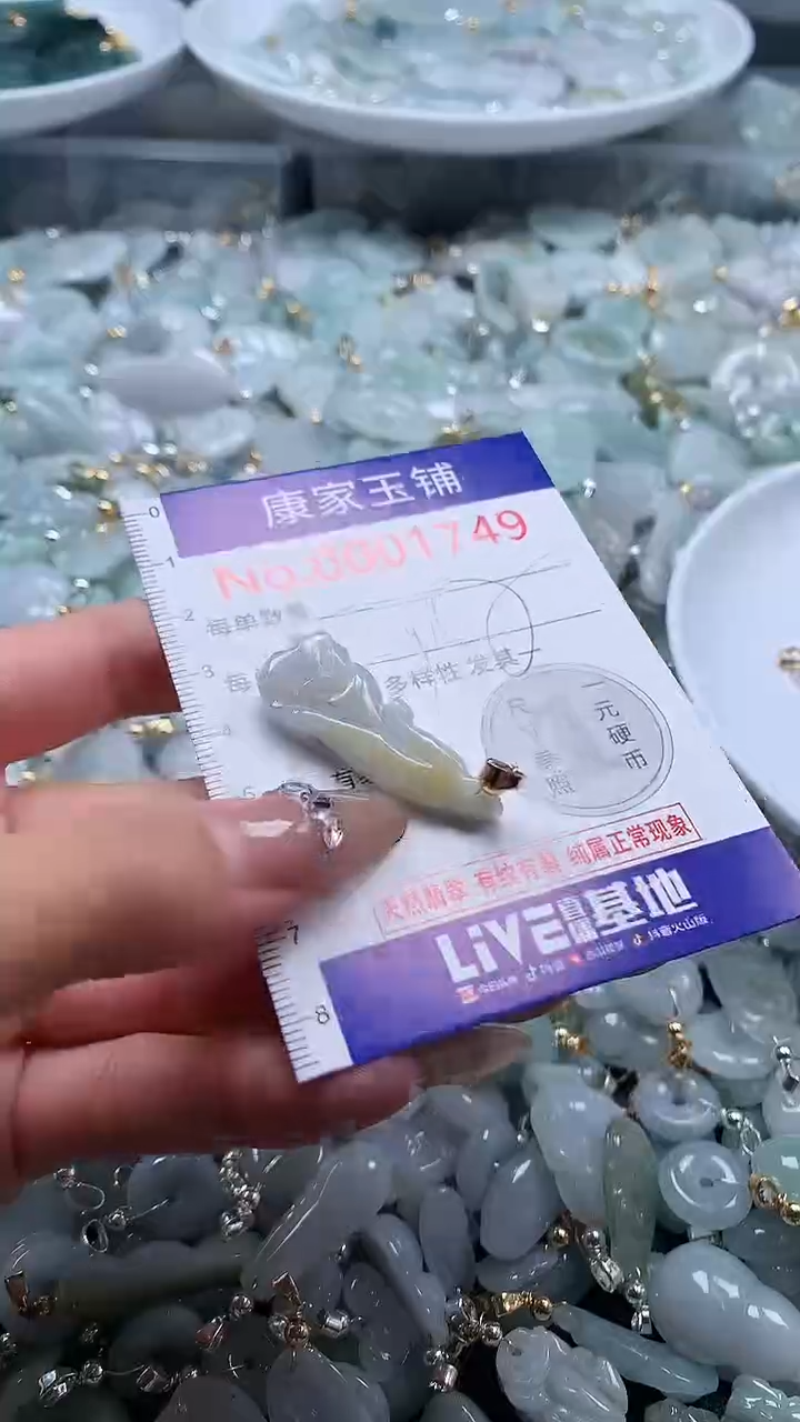 翡翠未镶嵌吊坠(不含链)1749