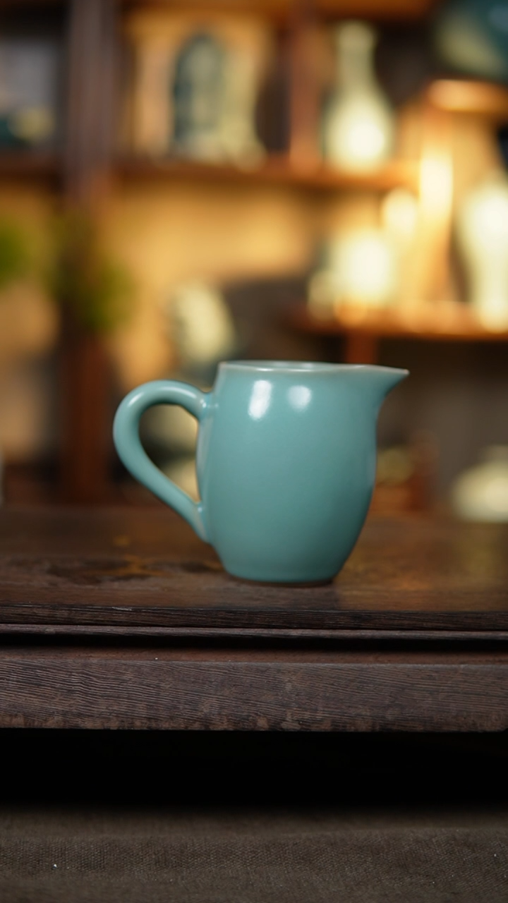 【闪购商品】杯仿古天青美人公道杯微瑕