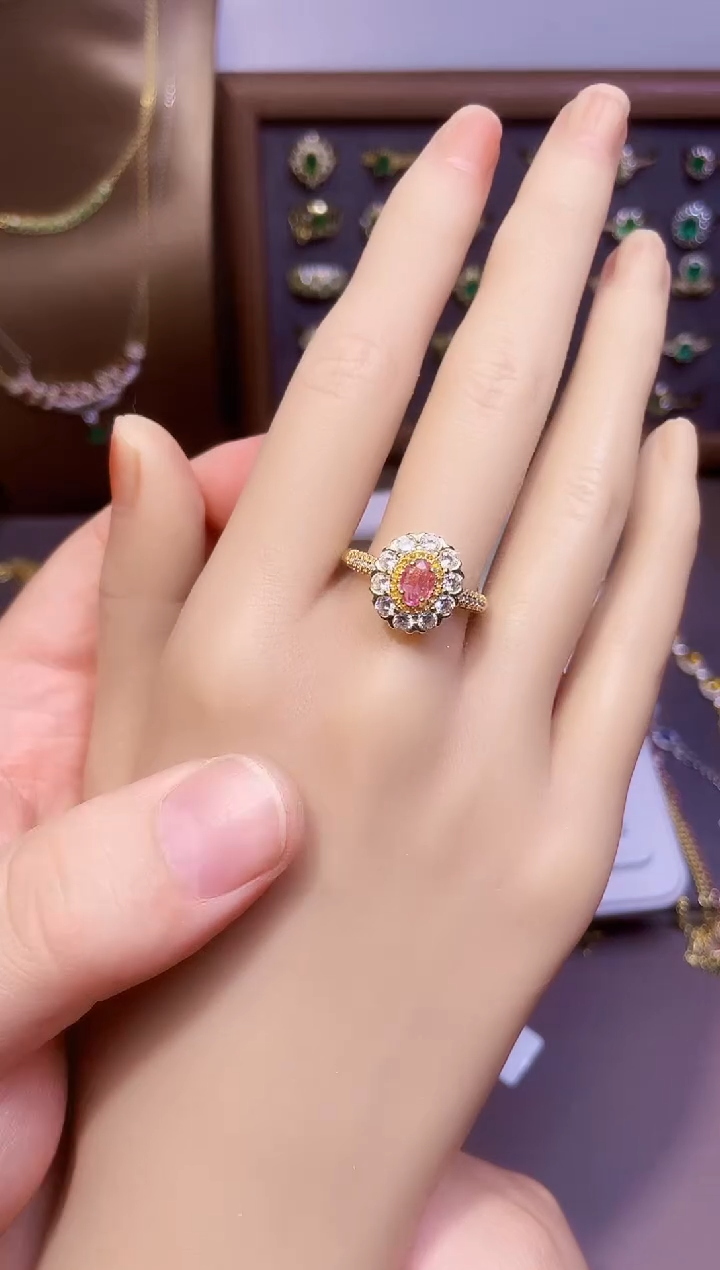 【闪购商品】彩色蓝宝石戒指银S925镶嵌一枚