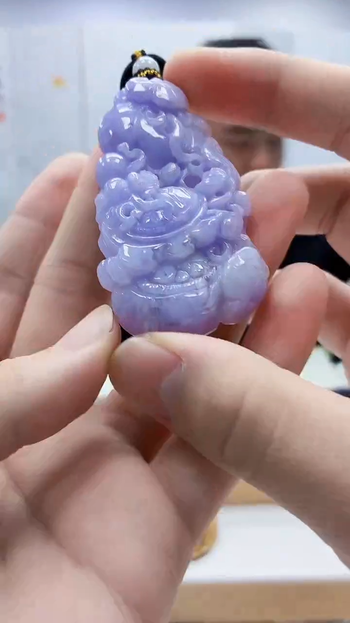 未镶嵌定制翡翠5060bb-毛货挂件84