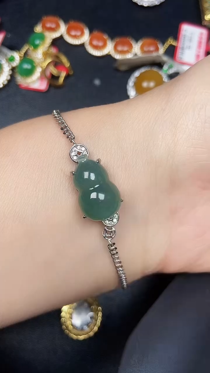 银S925镶嵌戒指翡翠2340