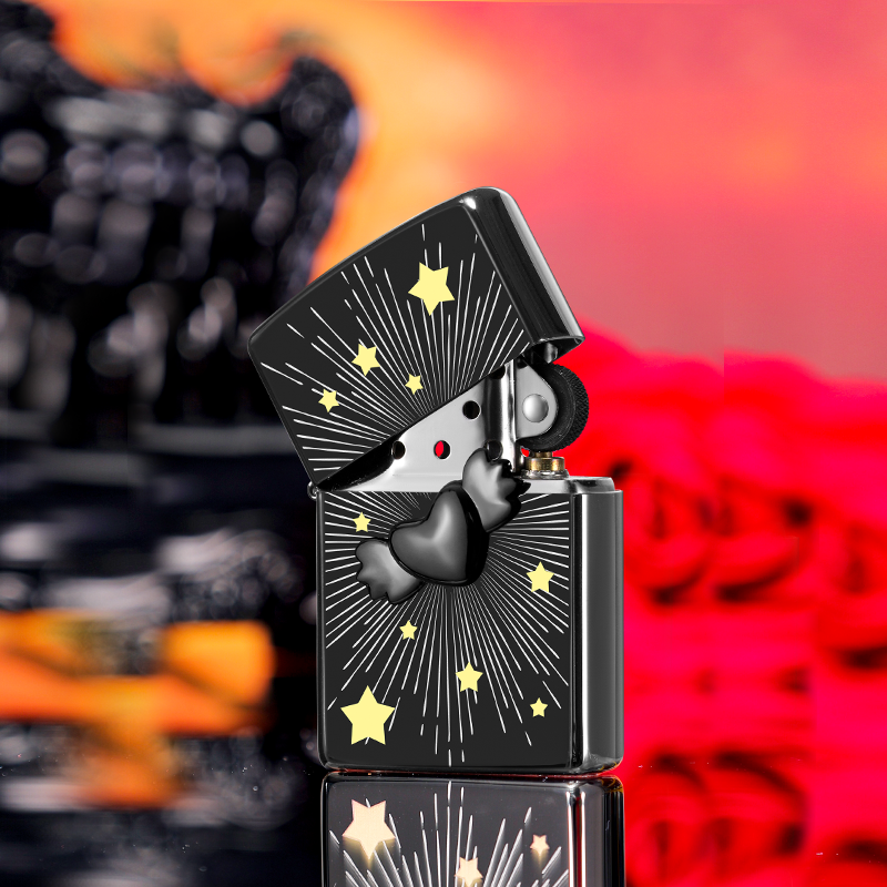 zippo打火机双节日福利璀璨星光防风煤油送男生个性创意礼物