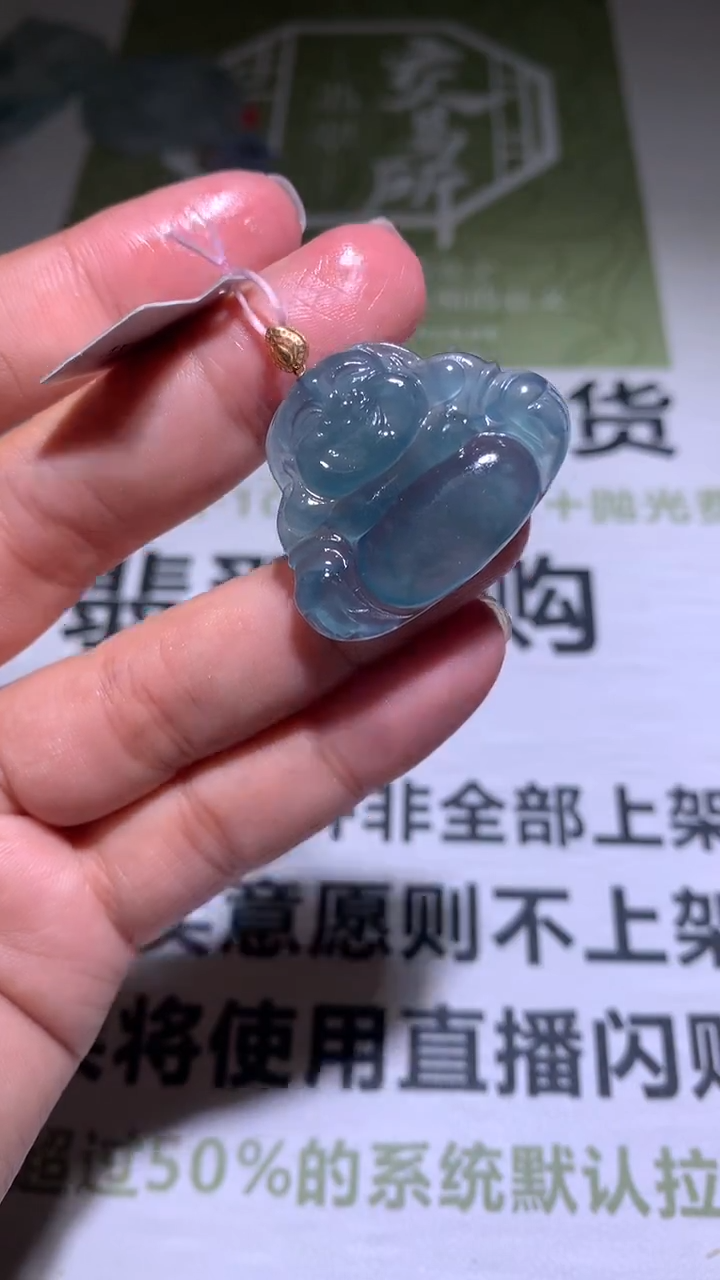 【闪购商品】翡翠颈饰18K金镶嵌净货-