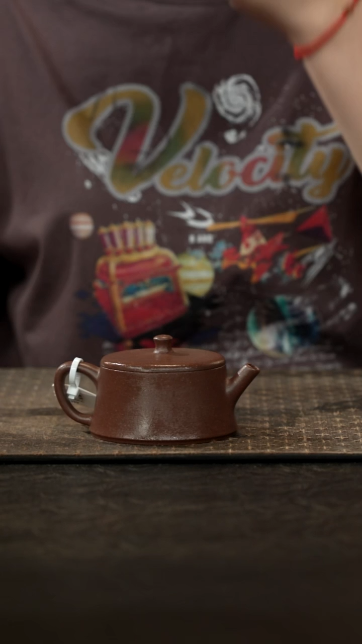 茶壶紫砂天青泥网孔云柱120cc