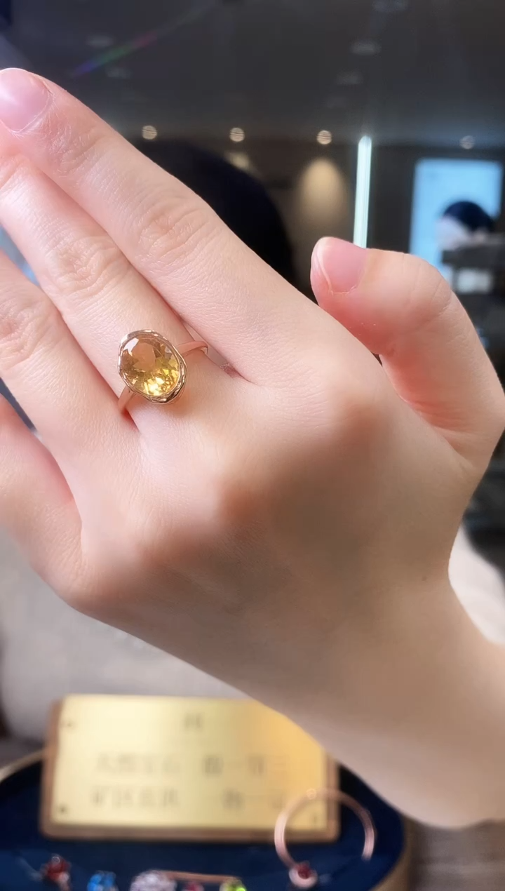 【闪购商品】水晶戒指银S925镶嵌09天然宝石