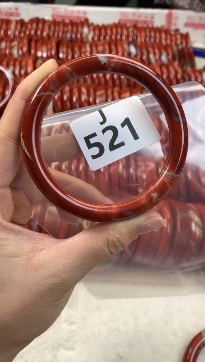 【闪购商品】碧石红碧石手镯J未镶嵌521-62