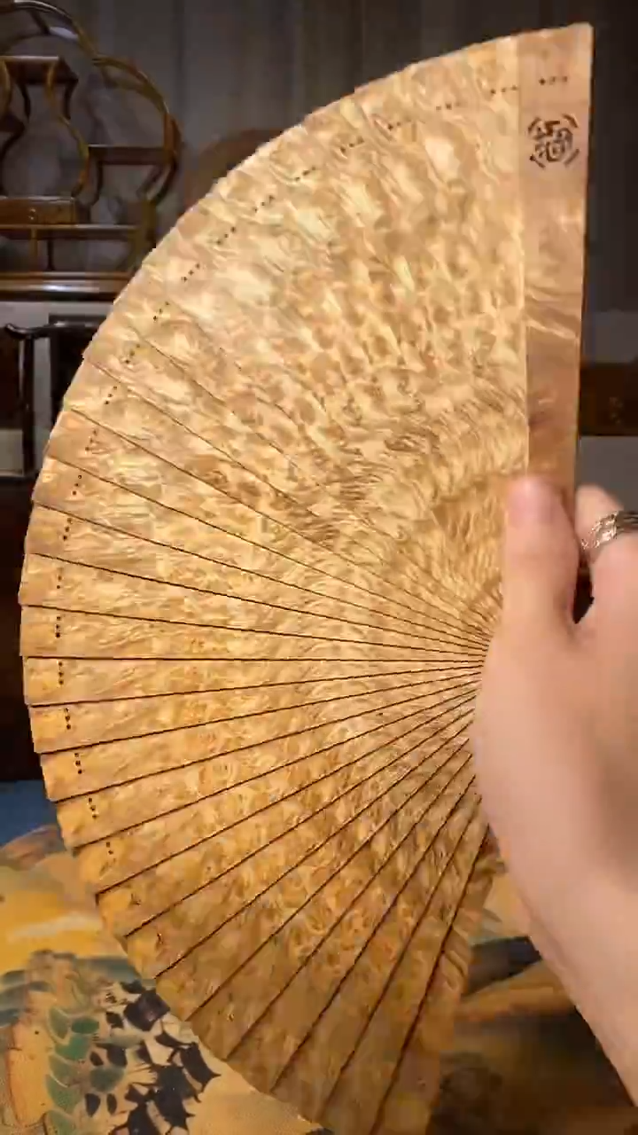 扇子金丝楠小叶桢楠材质苏扇22