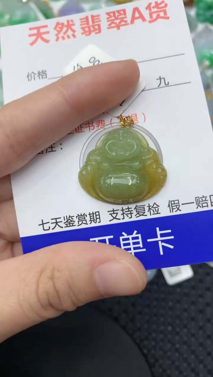 【闪购商品】翡翠颈饰18K金镶嵌11111111111