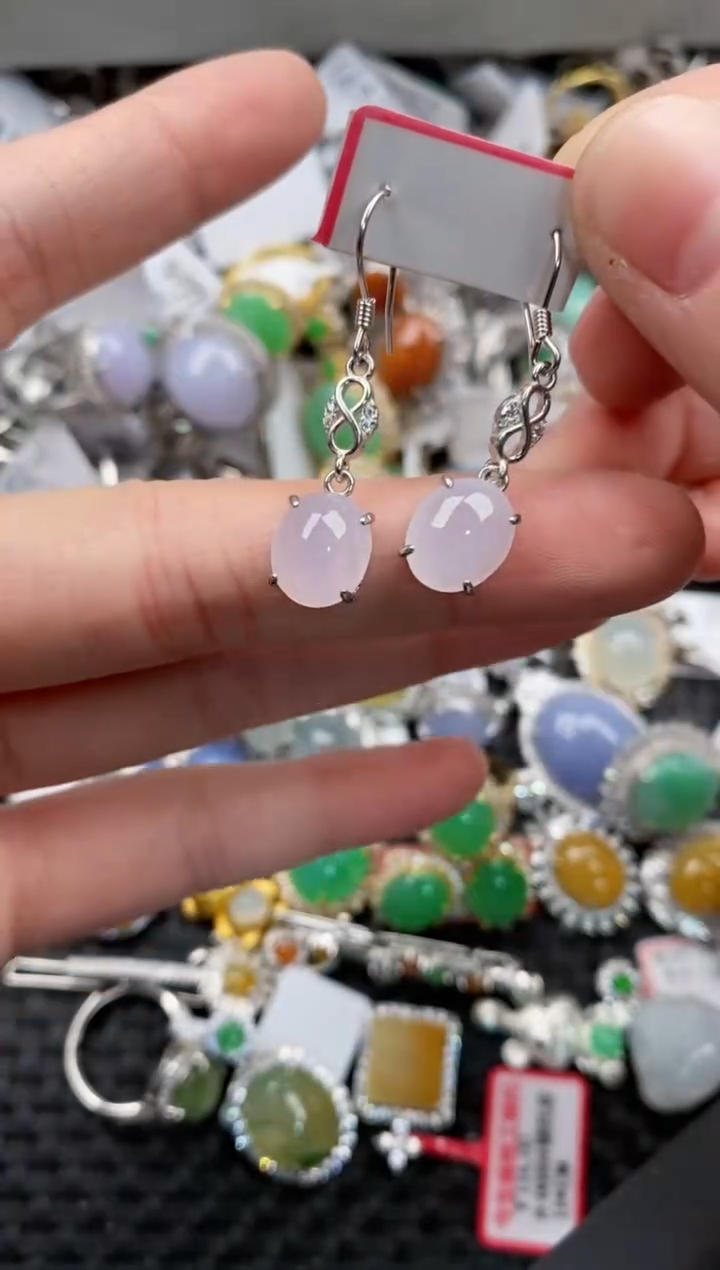 银S925镶嵌戒指翡翠12                  1