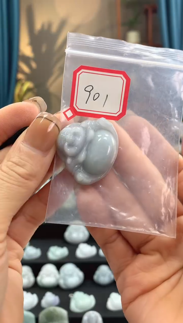 翡翠未镶嵌颈饰佛公901