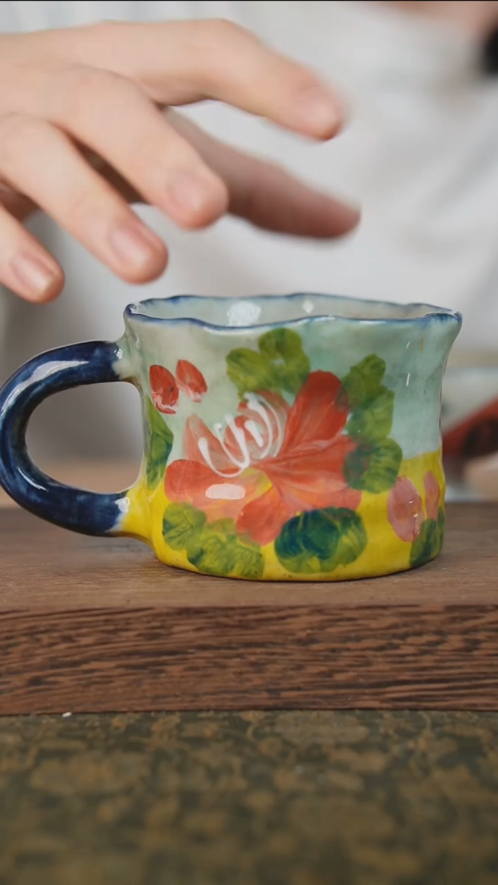 摆件泥垚手作 景德镇手工手绘器物