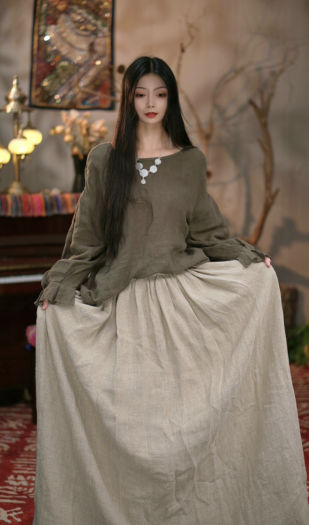 在雨中/四月天半裙