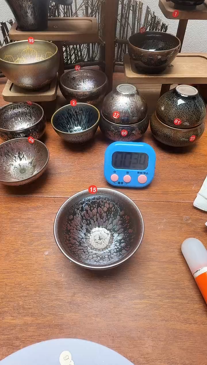 茶盏0*ゞ15号建盏工匠茶器