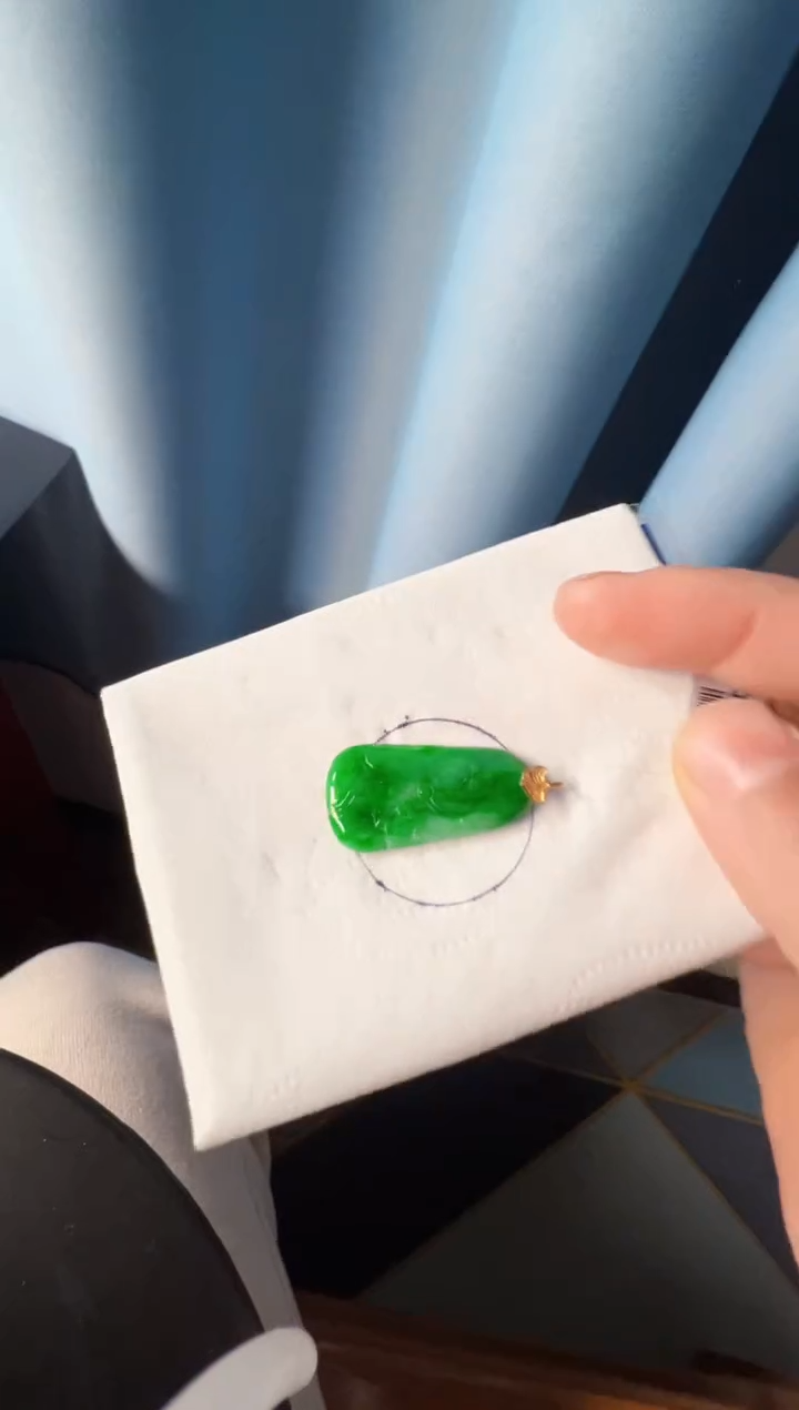 【闪购商品】定制翡翠18K金镶嵌1580一