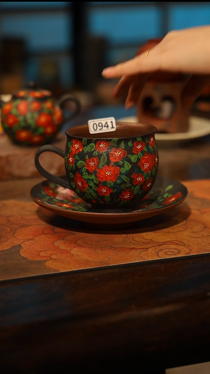 陶瓷景德镇高温釉下彩手工手绘款式@A0941@