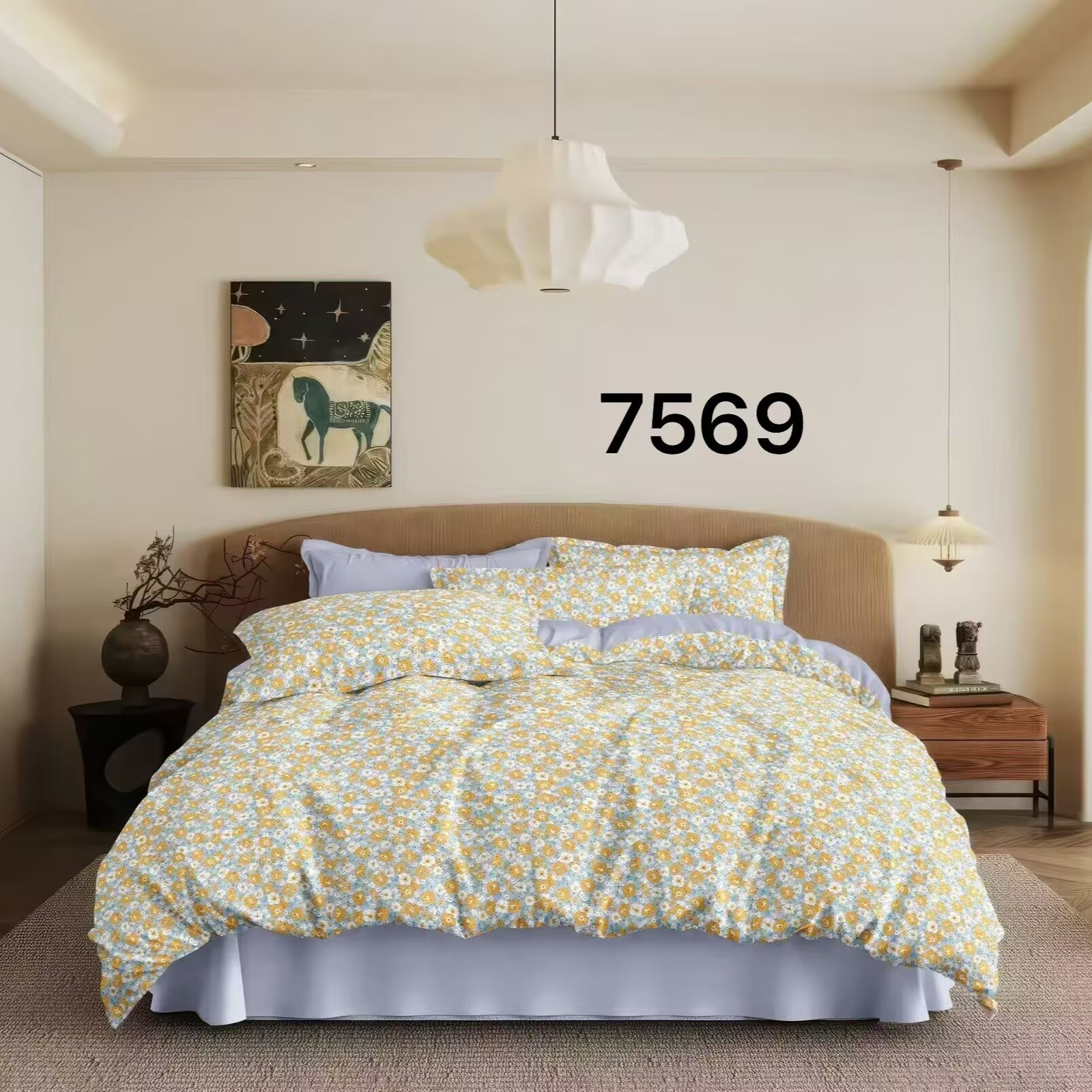 （希柠）200*230田园风纱布舒适透气被罩