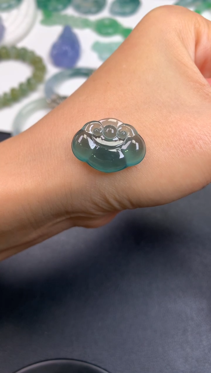 未镶嵌定制翡翠0081214763（15.6*21*4.7）