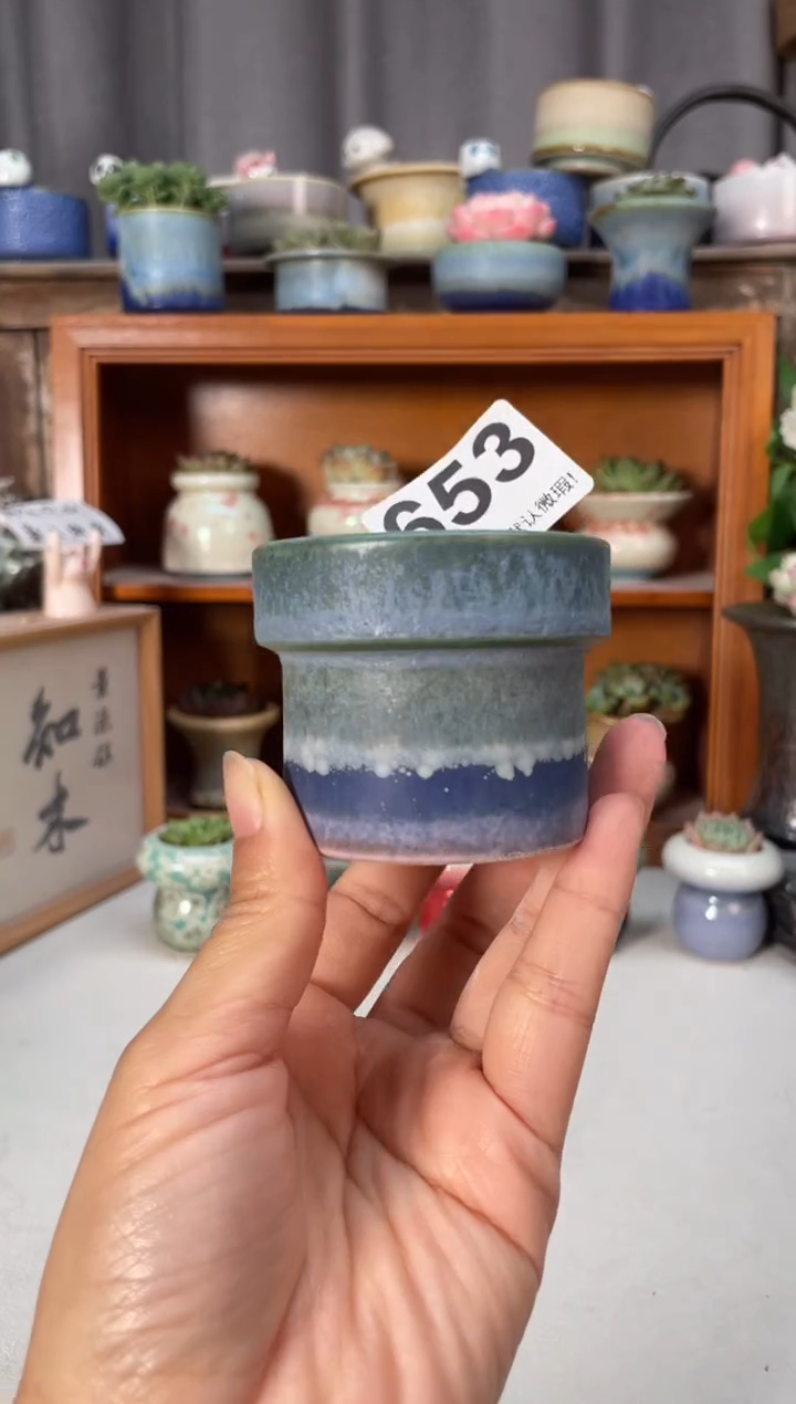 瓷片653知木小芳花盆