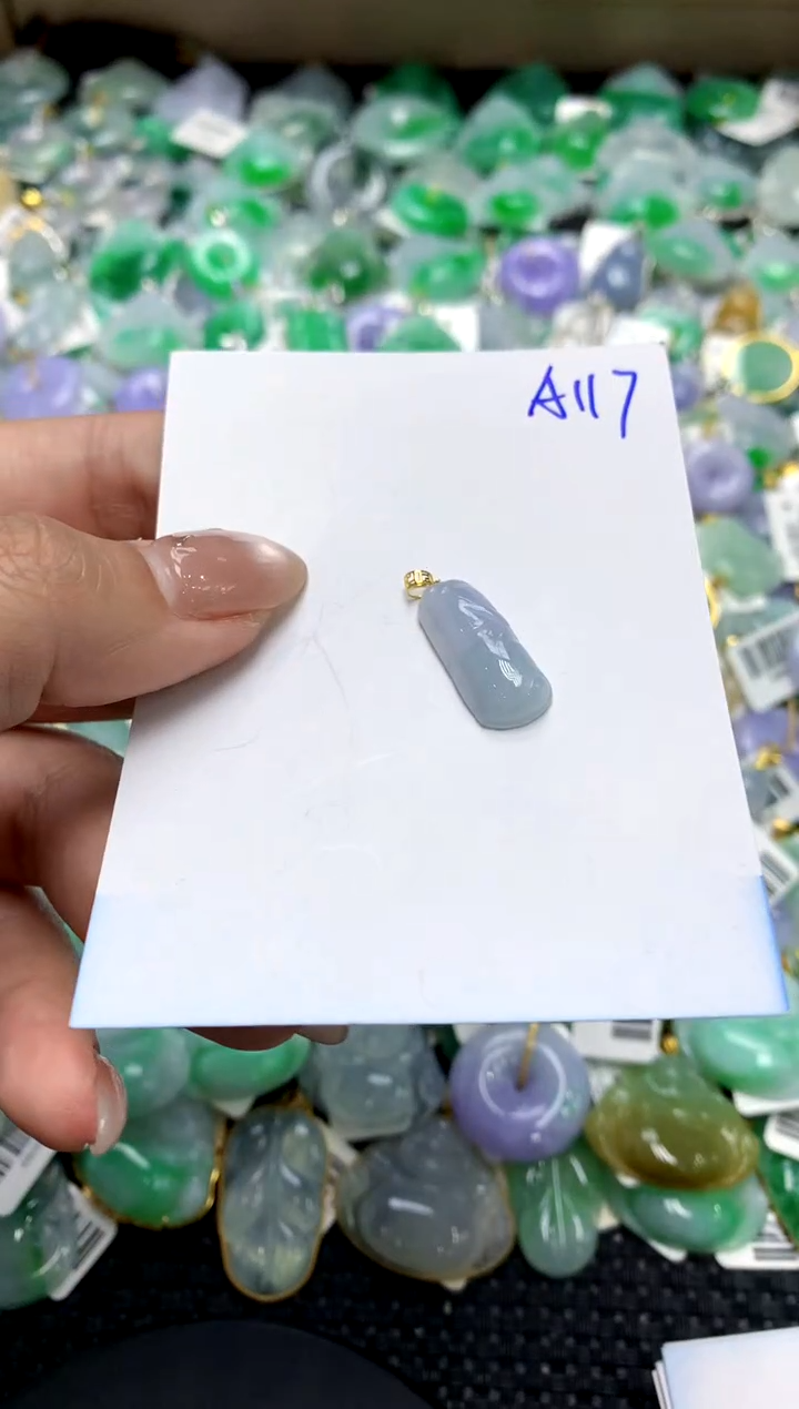 【闪购商品】翡翠颈饰18K金镶嵌1111111111111111