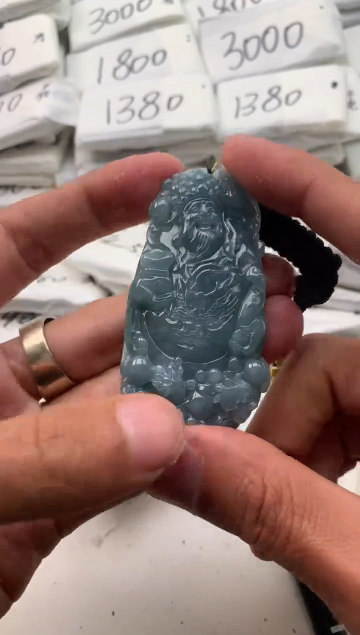 【闪购商品】翡翠颈饰未镶嵌财神爷