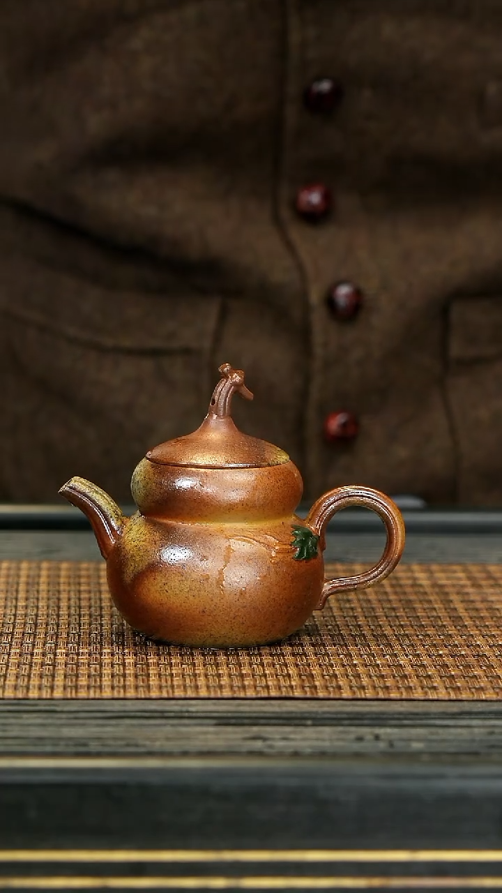 【闪购商品】紫砂茶壶37葫芦 柴烧