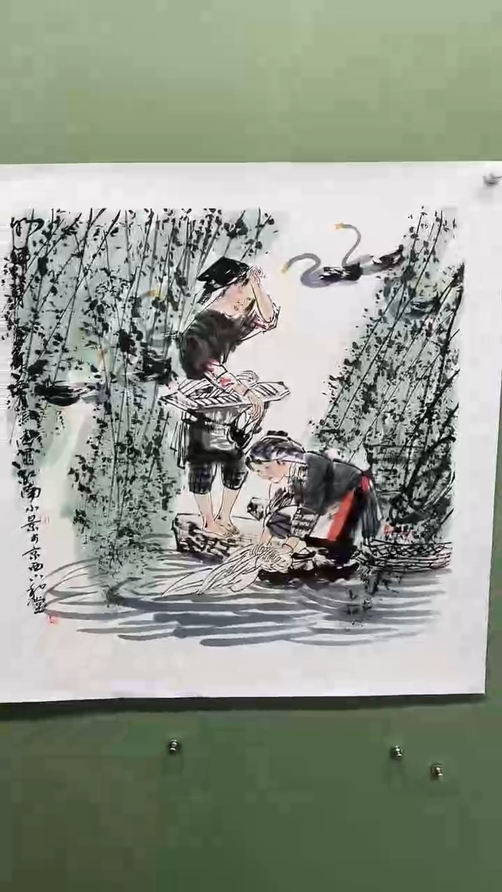 竖款精品四尺斗方人物