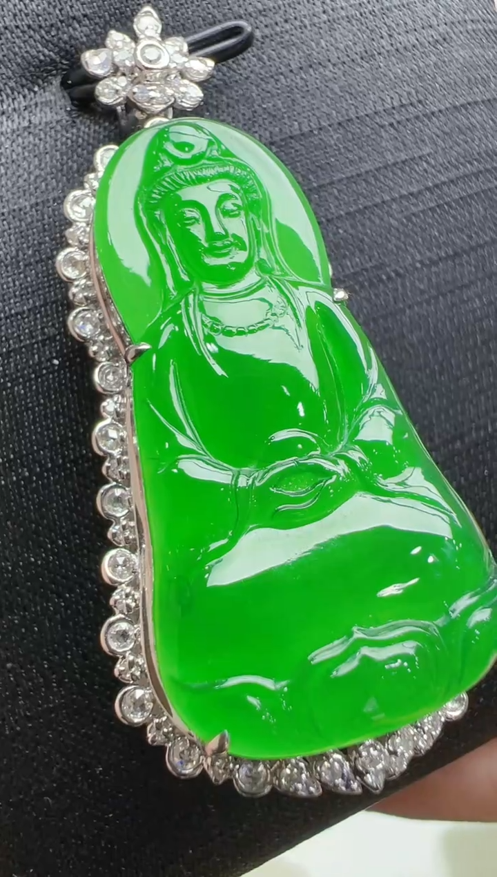 【闪购商品】翡翠吊坠(不含链)18K金镶嵌多样性团购发一件