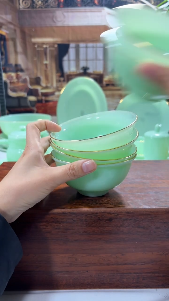 【闪购商品】... 4.5英寸玉瓷碗6个口径11.5厘米 