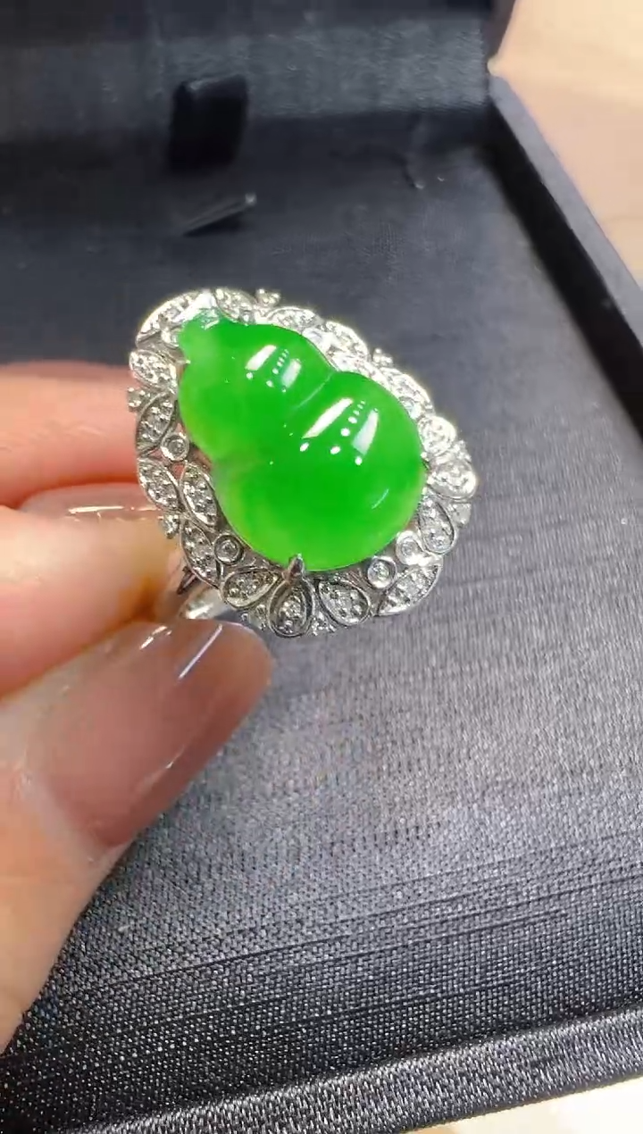 【闪购商品】翡翠戒指18K金镶嵌多样性团购发一件