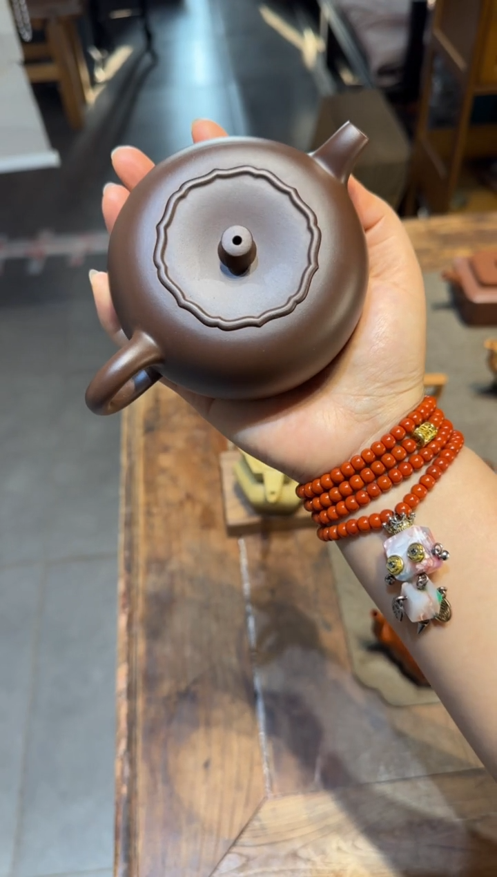 茶壶紫砂n***e柿柿如意
