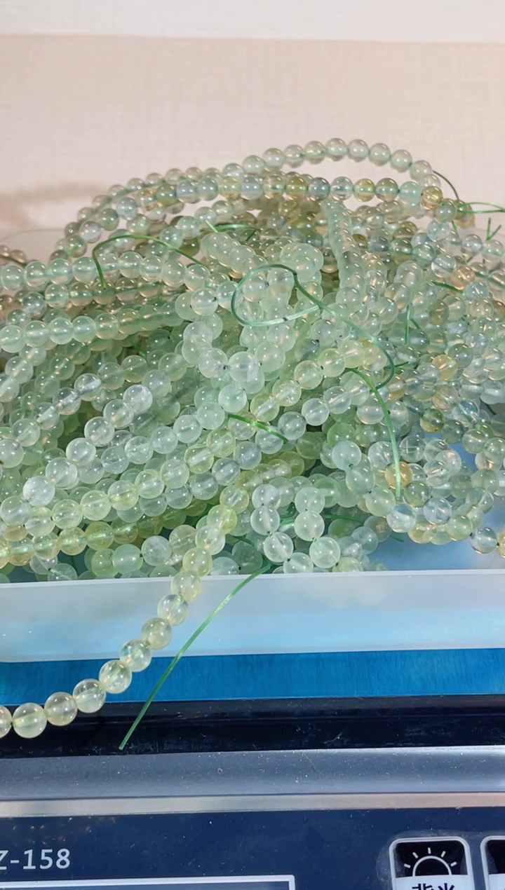 葡萄石未镶嵌手串SS027葡萄石素圈多样性发一 颜色微差