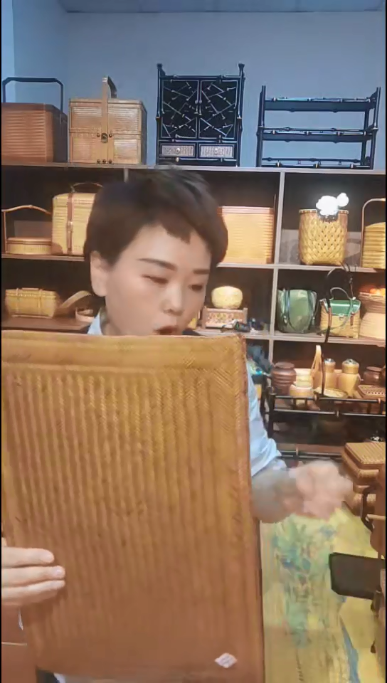 手工蔑手工编织轻奢茶席